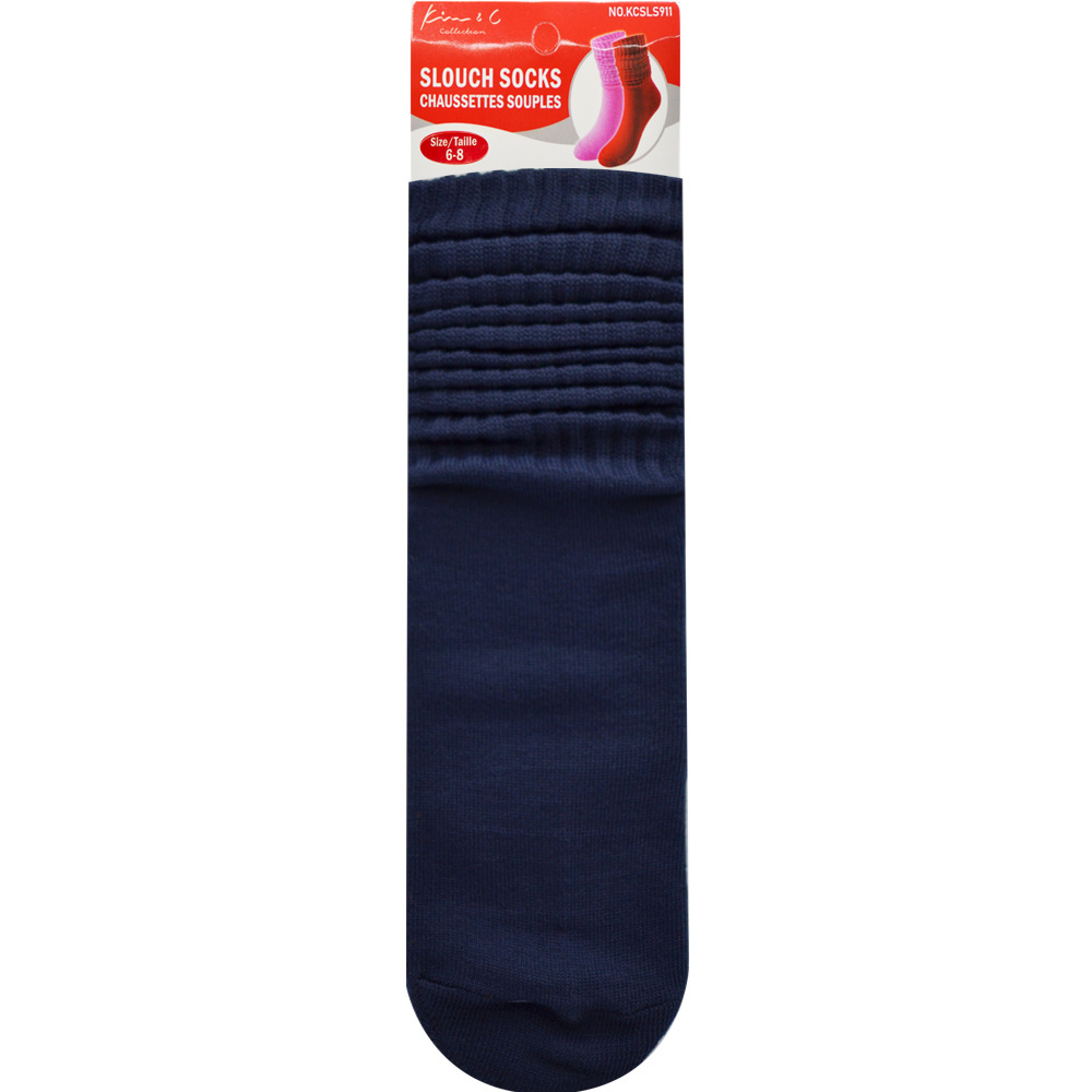 Slouch Socks 6-8 Navy (6pair/Pack) Slouch Socks 6-8 Navy (6pair/Pack)
